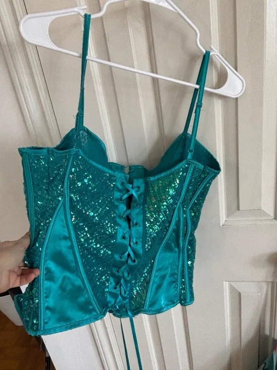 Vintage y2k 90s amazing mermaid like corset bustier * accepting offers - Picture 5 of 9
